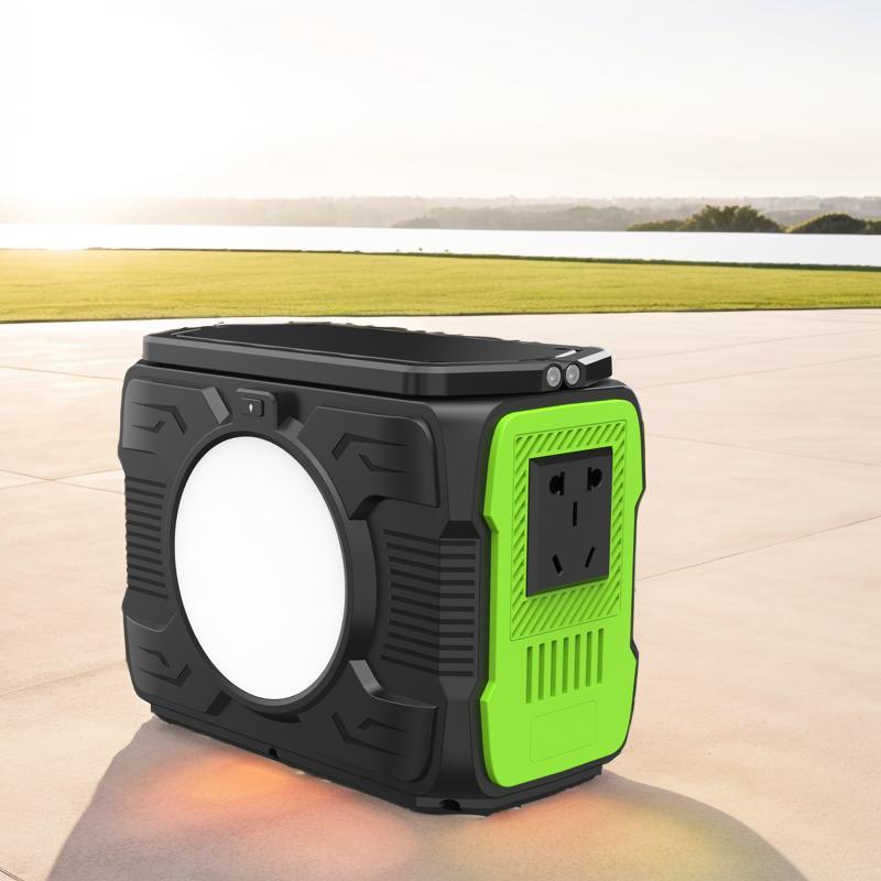 Portable Power Station 200W Lithium AC DC USB Output Battery Solar Energy Generator Outdoor Power Bank