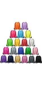 20 colors drawstring backpack