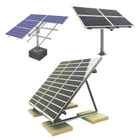 hybrid solar pv system with mounting system