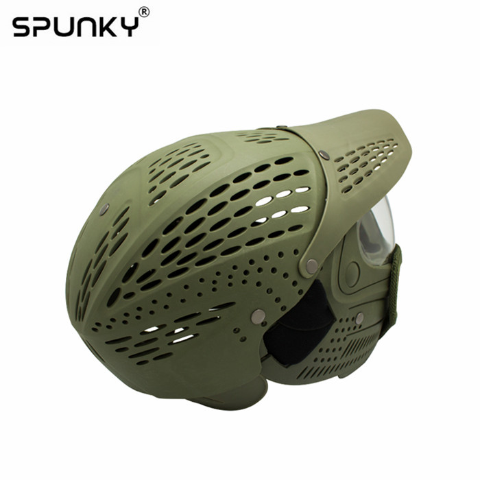 Full Head Cover Paintball Mask Goggle with Wire Mesh Half Face Mask Protection