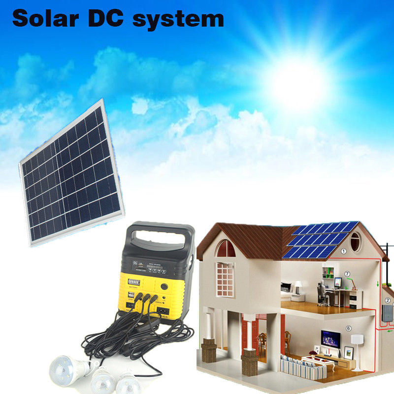 Solar FM Radio Solar Kit off Grid Solar System 10W Solar Home Light Kit Global Sunrise Lights