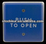 Anti-theft 4.75" small square push to open or push to exit switch for autodoor