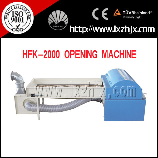 HFK-2000 polyester fiber opener opening machine soft fiber staple fiber