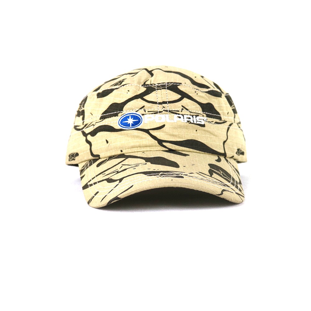 Flat Embroidery Camo Military cadet cap adjustable for unisex