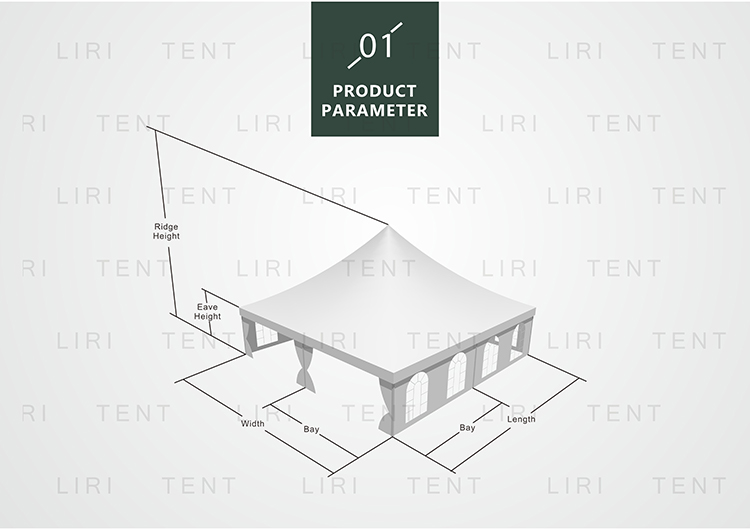 Small Size Indoor Luxury Garden Gazebo Pagoda Tent With PVC Walls