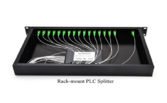 PLC Fiber Optic Spliter 1x16 1U 19" Rack Mount SC/APC Singlemode For FTTH 0