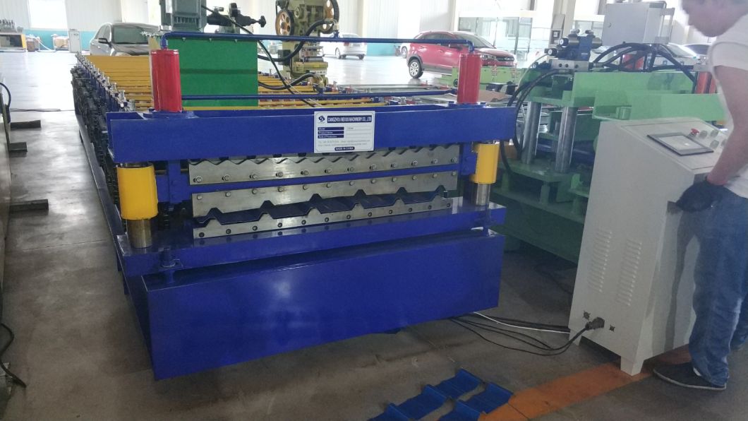 Hc25-18 Hot Sale Color Galvanized Metal Sheet Roofing Double Decking Roll Forming Machine