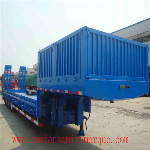 three axle low bed trailer 