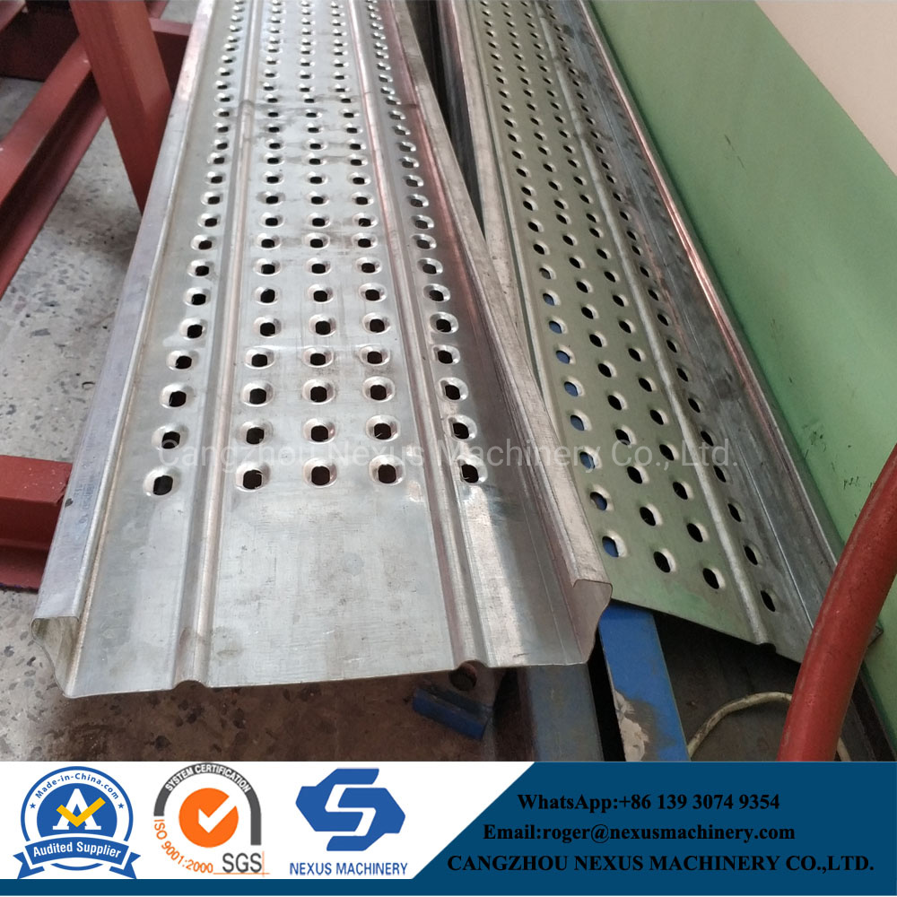 Wall Board Scaffold Sheet Forming Machine Foot Pedal Plate Roll Formed Machinery