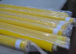 Tissu de tamis à mailles de polyester de fil du jaune 80 pour l'impression de tissus, largeur de 250cm