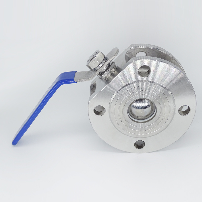304/316 Stainless Steel Thin Ball Valve with Flange End