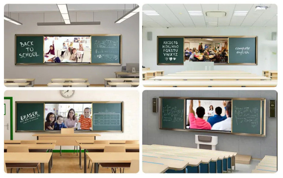 98 Inch Push Pull Digital Chalk Board Smart Magnetic For Education Training 2