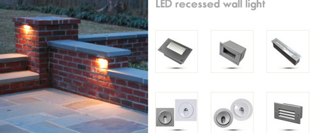 Square Led Mounted Wall Light Recessed 120 Degree Led Stair Lighting