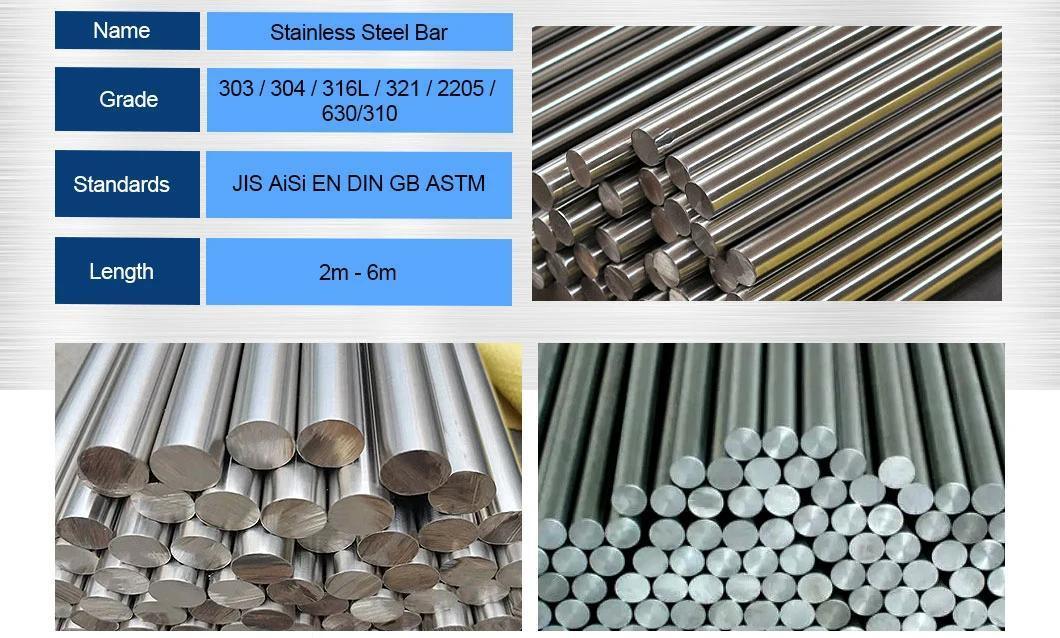 304 201 Stainless Steel Bars Stainless Steel Rod Can Be Cut to Any LengthShipbuilding MaterialsStainless Steel Hexagonal BarBuilding Stainless Steel