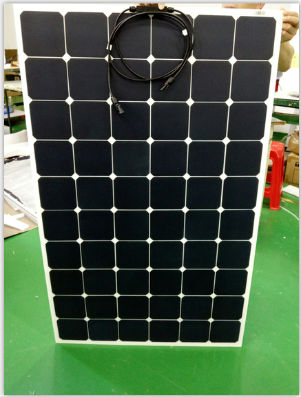 180w back contact flexible solar panel, solar panel bendable for boats