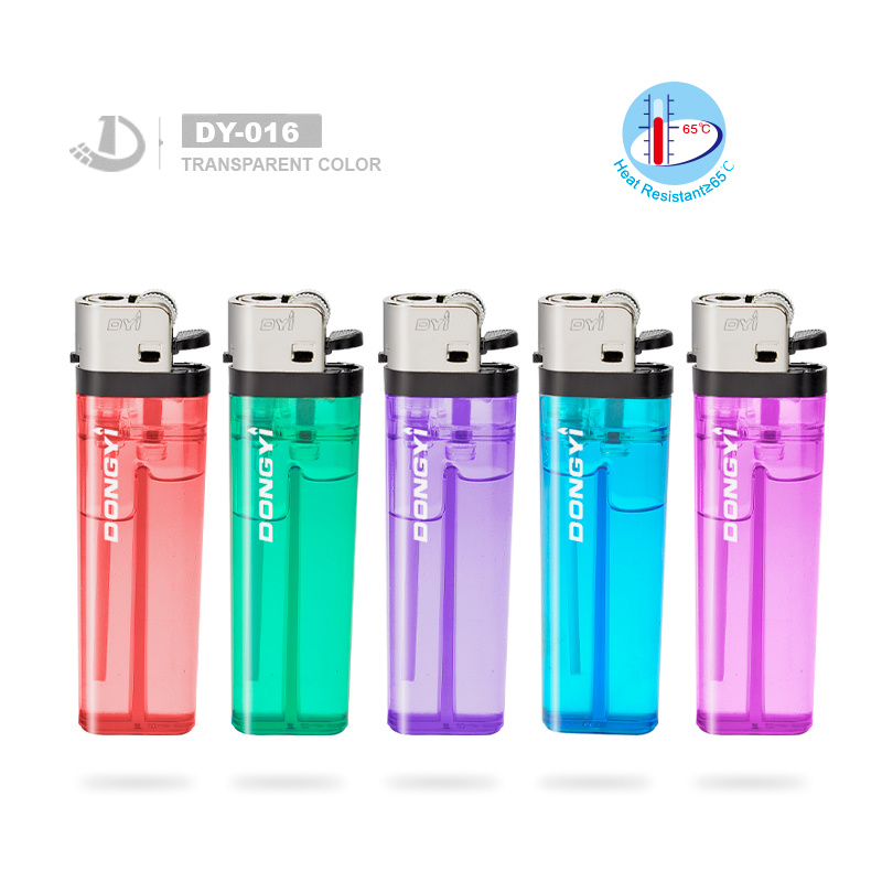 Normal label Colorful Refillable Fint Gas Lighter with ISO9994 Certificate