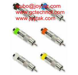 RCA Coaxial Connector Compression Type 75ohm for RG6 Coaxial Cable home theaters RCA connectors