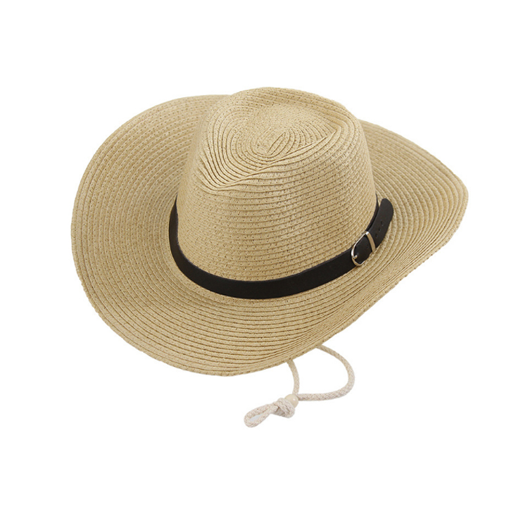 2019 Cowboy Straw Hat Summer Cowboy Hat With Embroidered Logo Caps
