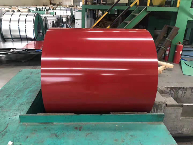 DX51D 0.3mm PPGL Steel Coil Hot Dipped PPGL Color Coated 5mm-1850mm Width 0
