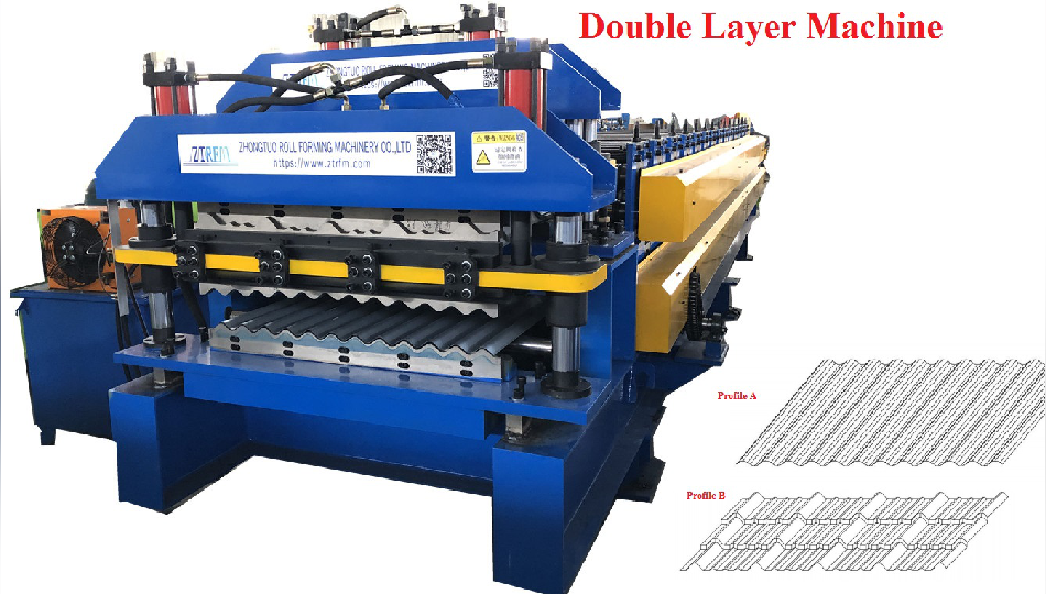 double layer roofing sheet machine 