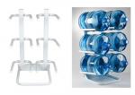 6 Bottled / 5Gallon Water Bottle Rack With Solid Steel Construction Demountable Type