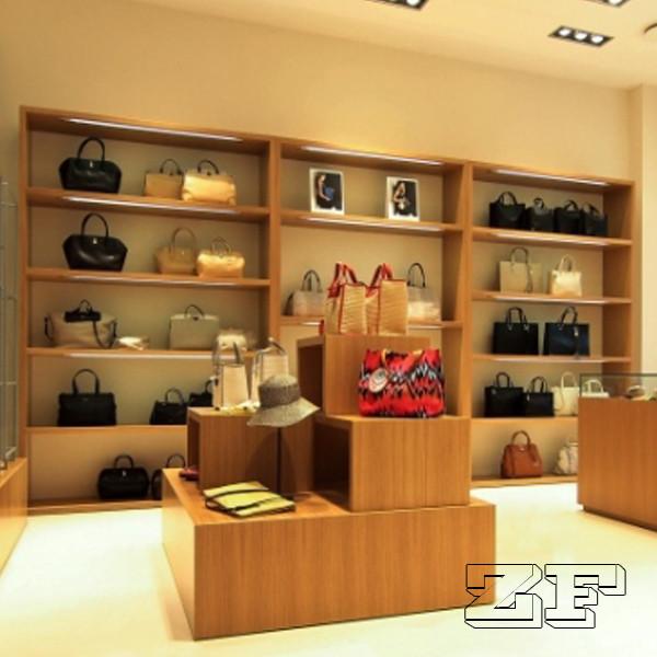 Luxury Handbag Display Cabinet Handbag Store Display Design For