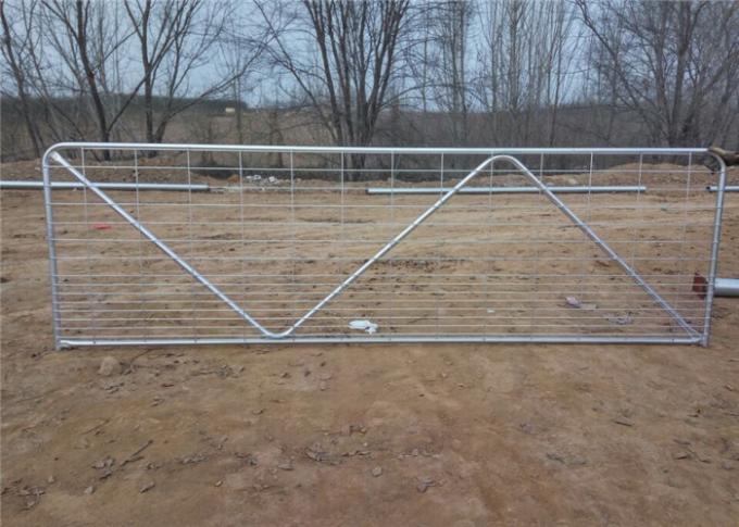 32mm 33.4mm Tube Size 12 Foot Livestock Gate Zinc Plated Surface Treatment