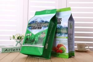 China 50 lb bag of dog food / 50 kg aluminum foil flat bottom zip lock pet dog food packaging bag on sale 