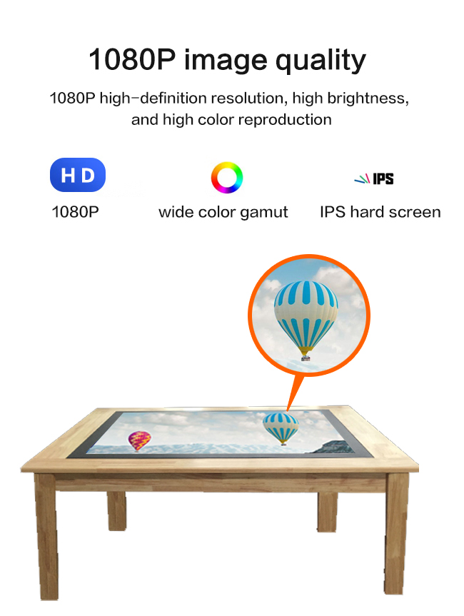 43 Inch Touch Screen Activity Table Digital Tea LCD Touchscreen Table Android / Windows OS Touch Table For Children