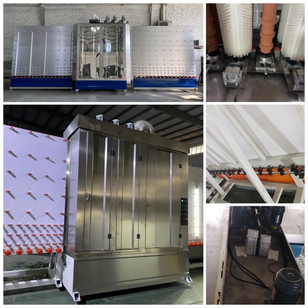 CE ISO Insulating Glass Vertical Production Line Fully Automatic Insulating Double Layer Glass Washing and Drying Machine