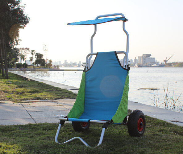 Aluminum Folding Beach Cart / surf fishing Cart Kayak Trolley