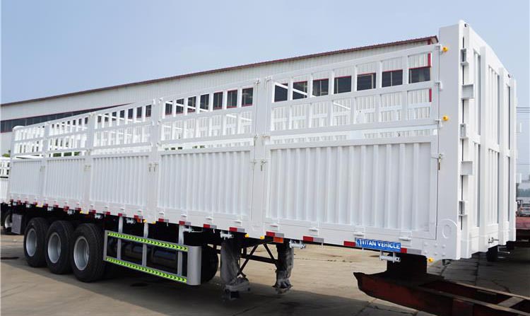 Multi-function 50 Ton Animal Transport Cattle Fence Semi Trailer