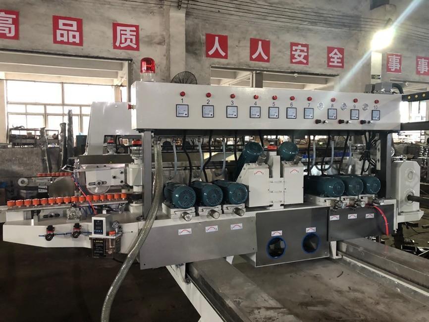 Glass Straight Line Double Edging Fast Glass Double Edger Glass Polishing Machine