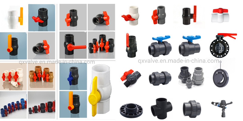 1/2&prime;&prime;-4&prime;&prime;various Kinds Socket Blue Handle PVC Compact Ball Valves