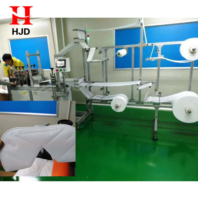 Two Output Line Non Woven Face Mask Making Machine Size 4500 * 3000 * 1800 Mm