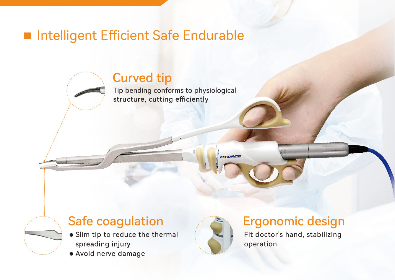 FDA Scissor Type Ultrasonic Surgical Scalpel features