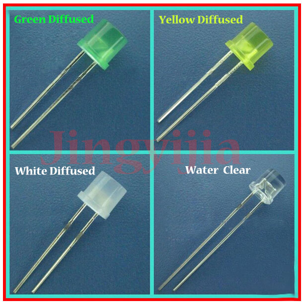 10mm Ultra Bright Different Colors Milky/Clear/Diffused Diffused LEDs Diode