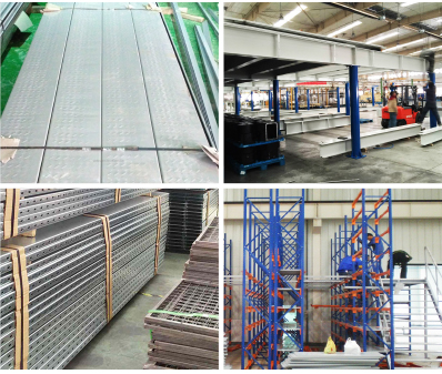 Steel Structure Garret Mezzanine Floor Platform Heavy Duty Rack