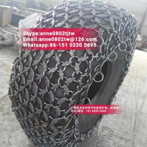 China mining otr tire chains 20.5-25 wheel loader tyre protection chains on sale 