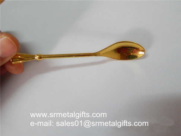 Gold tone Collectible Collector Spoons 