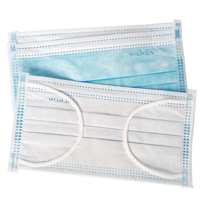 Antibacterial Disposable Non Woven Face Mask With Elastic Ear Loop Lint Free