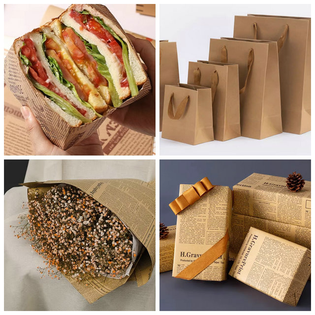 Bobbin Width 400mmm Food Safe Unbleached Kraft Paper Roll For Food Package 