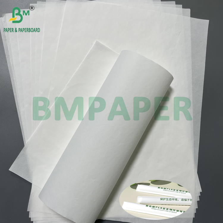 Good Printing Performance 24 28 GSM White Hygiene Wrapping Paper Heat Seal