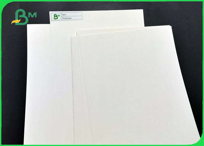 390gsm White Blotting Board 0.7mm Thick Uncoated Coaster Paper Sheet 400 * 580mm