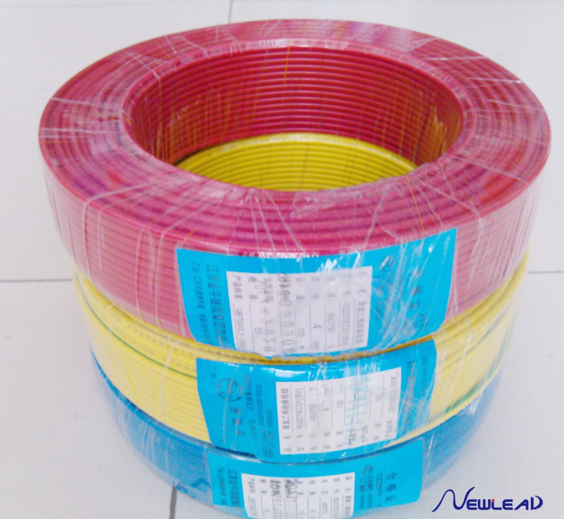 Cable automatic winding tie film packing labeling