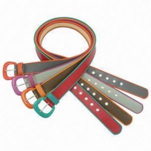 China Womens' PU Belts with Plastic Buckle on sale 