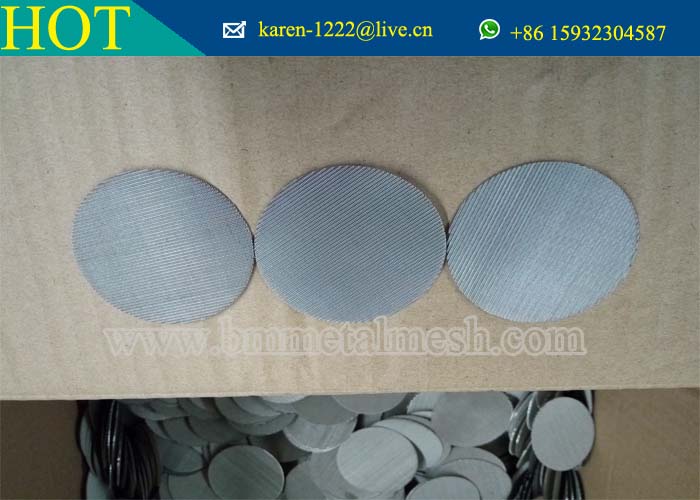5/10/20/25 Micron Plastic Extruder screens,Stainless Steel Dutch Woven Wire Filter Mesh