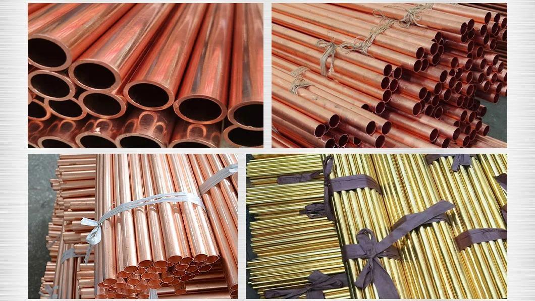 Factory Price Metal Seamless Tube Straight Pipe Od 1/2&quot; 3/4&quot; Copper Round Tubing Copper Pipe