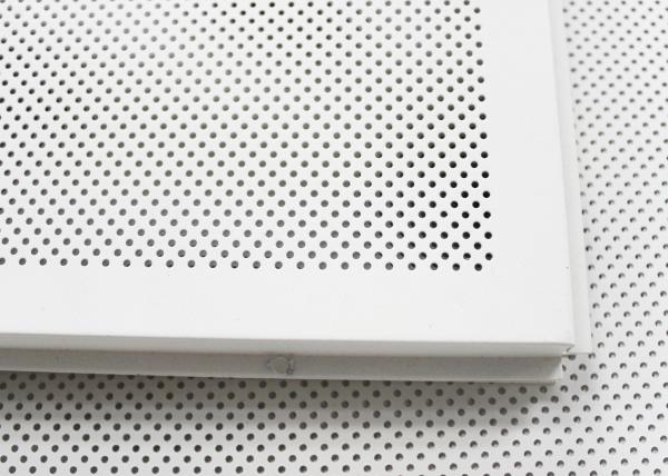 Round Hole Perforated Metal Office Ceiling Tiles T Bar