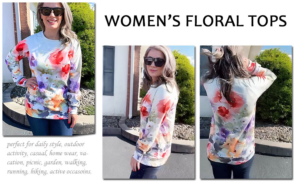 floral pullover